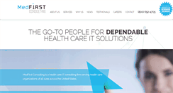 Desktop Screenshot of medfirst-consulting.com